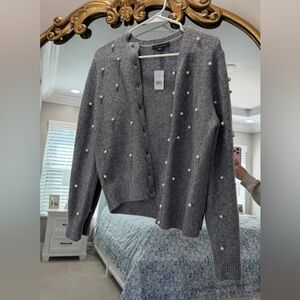 Ann Taylor Pearl Cardigan